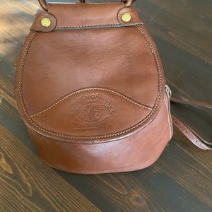 The Original Ghurka Ashley Marley Hodgson No138 Chestnut Leather Backpack Bag.